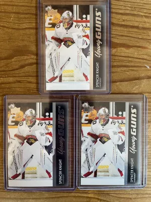 Spencer Knight young guns lot (x3) front