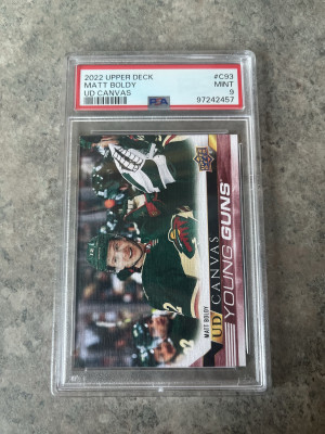 2022-23 Upper Deck UD Canvas Young Guns Matt Boldy front