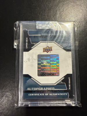 2019-20 UD Buybacks Young Guns Gold Auto Zach Werenski 25/25 back