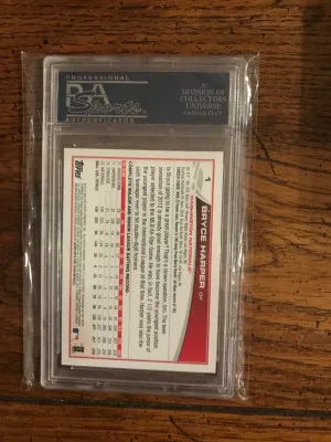 2013 Topps Bryce Harper Looking Left (174) back