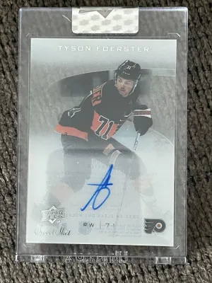 2023-24 Upper Deck Clear Cut Tyson Foerster Sweet Shot Auto #SS-TF front