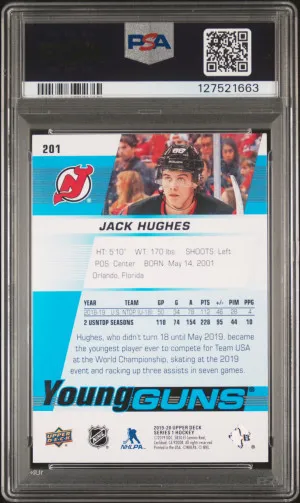 2019 Upper Deck Jack Hughes back