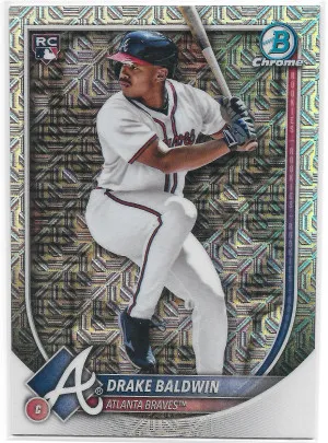 2025 Bowman Chrome Drake Baldwin #75 Mojo - Atlanta Braves RC front