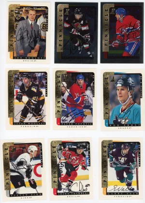 1996-97 Pinnacle Be a Player Autograph Lot of 39 Cards front
