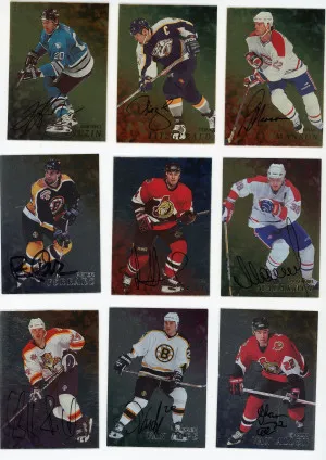1998-99 Be a Player Autograph Lot of 10 Cards - 4 are gold parallels front