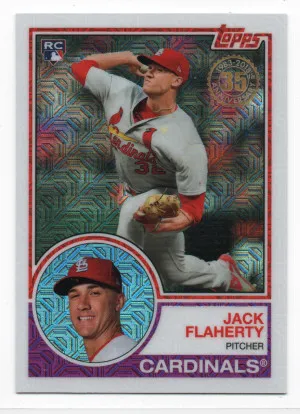 2018 Topps Silver Pack 1983 Topps Design Chrome #14 Jack Flaherty RC