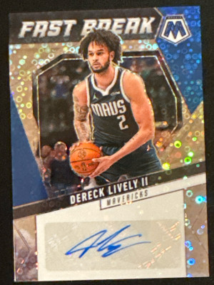 2024-25 Dereck Lively II Fast Break Auto front
