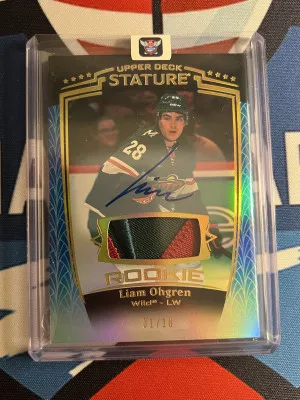 2024-25 Stature 2 Color RPA Liam Ohgren /10 front