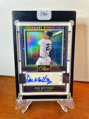 2025 Panini Three And Two DON MATTINGLY Legendary Signatures AUTO #/32 Yankees front