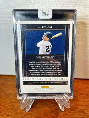 2025 Panini Three And Two DON MATTINGLY Legendary Signatures AUTO #/32 Yankees back