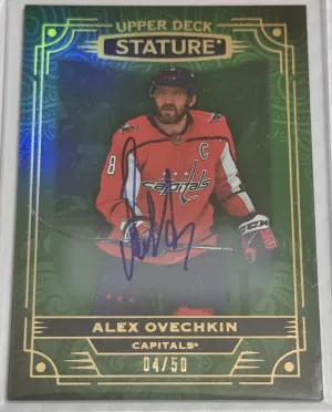 Ovechkin Stature Auto Green /50 front