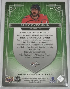 Ovechkin Stature Auto Green /50 back