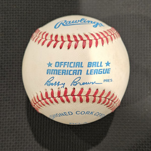 Ken Griffey Jr Autographed Baseball With COA back
