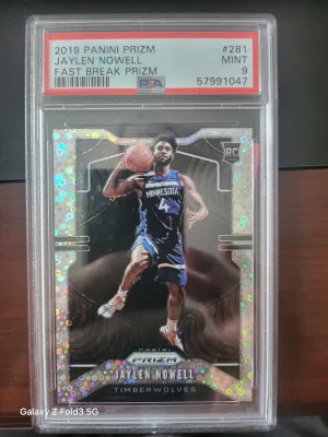 2019 Panini Prizm Jaylen Nowell Fast Break Prizm front