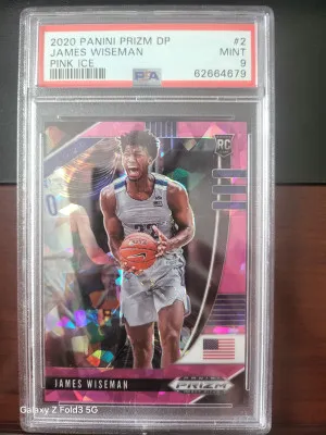 2020 Panini Prizm Draft Picks James Wiseman Pink Ice front