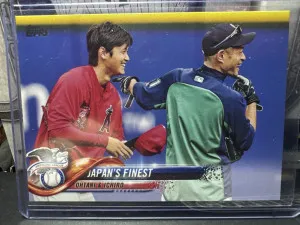 2018 Topps Update Shohei Ohtani RC Ichiro Suzuki Japan’s Finest US153 front