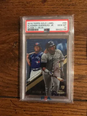 2019 Topps Gold Label Vladimir Guerrero Jr. Class 1-Blue PSA 10 (205) front
