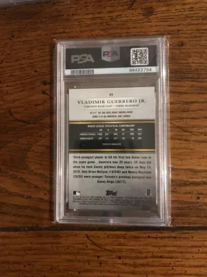 2019 Topps Gold Label Vladimir Guerrero Jr. Class 1-Blue PSA 10 (205) back