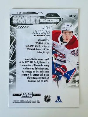 2024 O-Pee-Chee Platinum Sweet Selections Lane Hutson Rookie back
