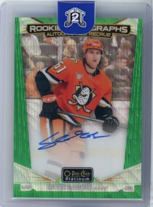 2024-25 O-Pee-Chee Platinum Cutter Gauthier Rookie Auto Emerald Surge /10 front