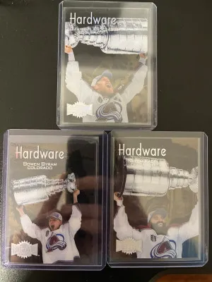 22-23 Skybox Hardware Avs lot - Landeskog, Kadri, Byram front