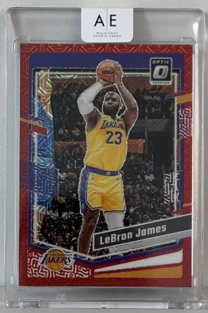 2023 Panini Optic Red Choice Mojo LeBron James #d/88 front