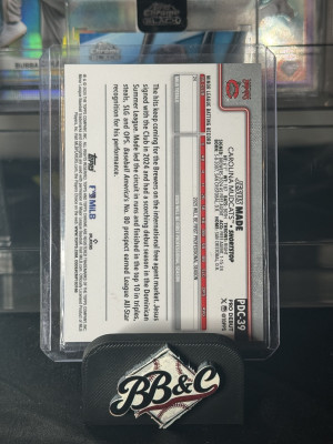 2025 Topps Chrome Pro Debut Jesus Made Gold Mini-Diamond /50 back