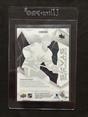 2024-25 Upper Deck Clear Cut Crystalline Stars Autos #CSAWS Will Smith back