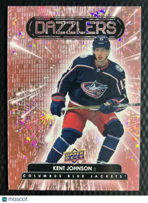 2023 2022-23 Upper Deck Kent Johnson Pink Parallel/Variety Rookie front