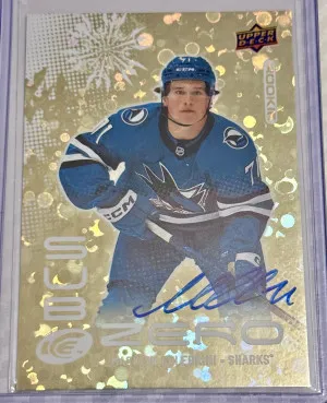 Macklin Celebrini RC Sub Zero Auto (UD Ice) front