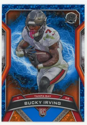 2024 Topps Resurgence #188 Bucky Irving Blue and Orange Spark Rookie front