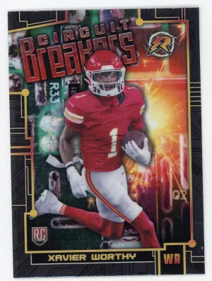 2024 Topps Resurgence #CB-3 Xavier Worthy Circuit Breakers front