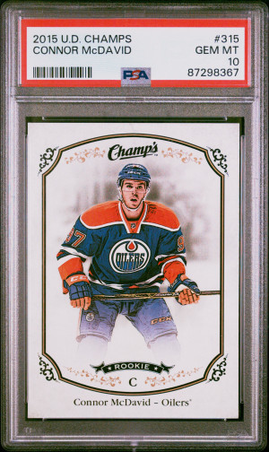 2015-16 Upper Deck Champs Rookie #315 Connor Mcdavid PSA 10 front