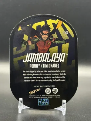 2025 SkyBox Metal Universe Batman ROBIN (Tim Drake) #17 Jambalaya SSP 17 of 35 back
