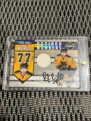 2010 Ray Bourque Limited Retired Numbers Patch Autograph /49 front