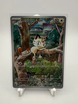 Meowth 106/94 Illustration Rare ME02: Phantasmal Flames Pokémon TCG NM 106/094 front