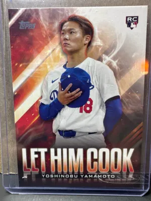 2024 Topps Update Series - Let Him Cook Yoshinobu Yamamoto #LHC-15 (RC) WS MVP front