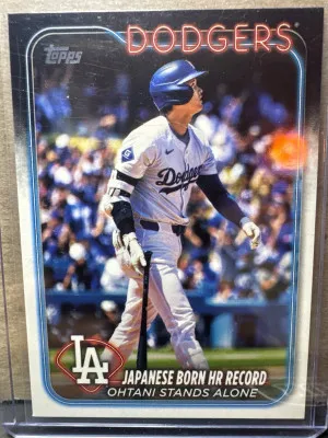 2024 Topps Update #US123 Japanese Born HR Record Shohei Ohtani front