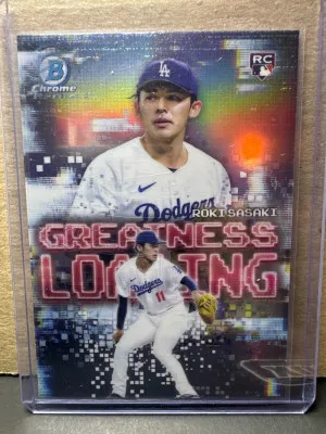 2025 Bowman #GL-23 Roki Sasaki Greatness Loading front