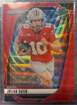 2025 Prizm DP Julian Sayin RC Red Wave front
