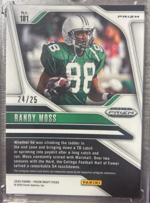 2025 Prizm DP Mojo Randy Moss /25 back