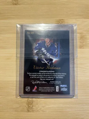Victor Hedman Fleer Skybox Auto Lightning back