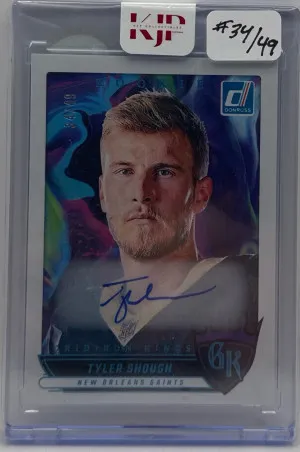 2025 Donruss GK RC Tyler Shough Auto 34/49 front