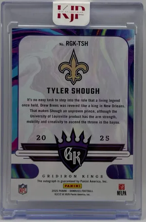 2025 Donruss GK RC Tyler Shough Auto 34/49 back