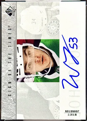 Wyatt Johnston 2023-24 SP Authentic Sign Of The Times Auto front