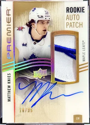 Matthew Knies 2023-24 Premier Gold Acetate Rookie Auto Patch 16/35 front