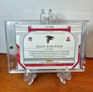 2023 Panini National Treasures BIJAN ROBINSON Rookie Patch AUTO #/99 Falcons RPA back