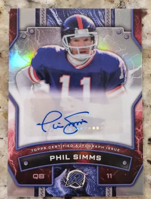 2024 Topps Resurgence - Resurgence Signatures Phil Simms #RS-PS (AU) front