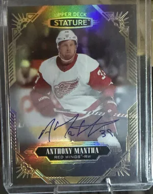 2020-21 Upper Deck Stature Anthony Mantha Auto front