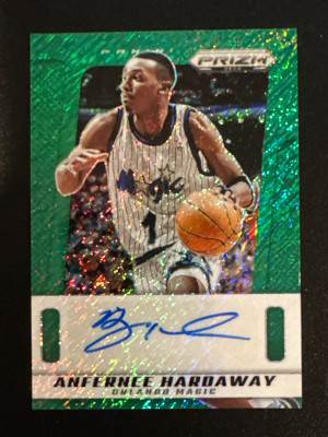 2024-25 Prizm Deca Anfeenee Hardaway Green Shimmer Auto /25 front